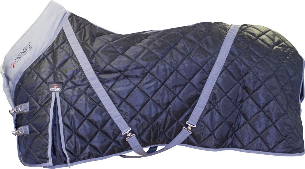 CATAGO Stalldecke, 100g - schwarz/grau - 135 cm