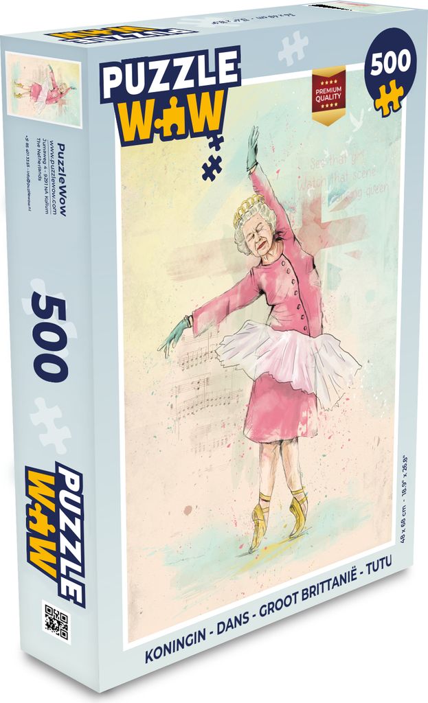 MuchoWow Puzzle 500 Teile Königin - Tanz - Großbritannien - Tutu - Denken - Spiel - Toy