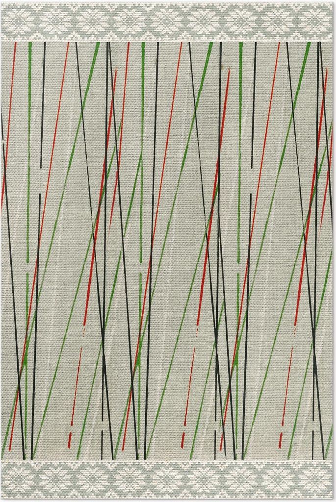 Farbholzschnitt der japanischen – Vinyl Fußmatte – 80x120 cm – Rutschfest, Pflegeleicht & Langlebig