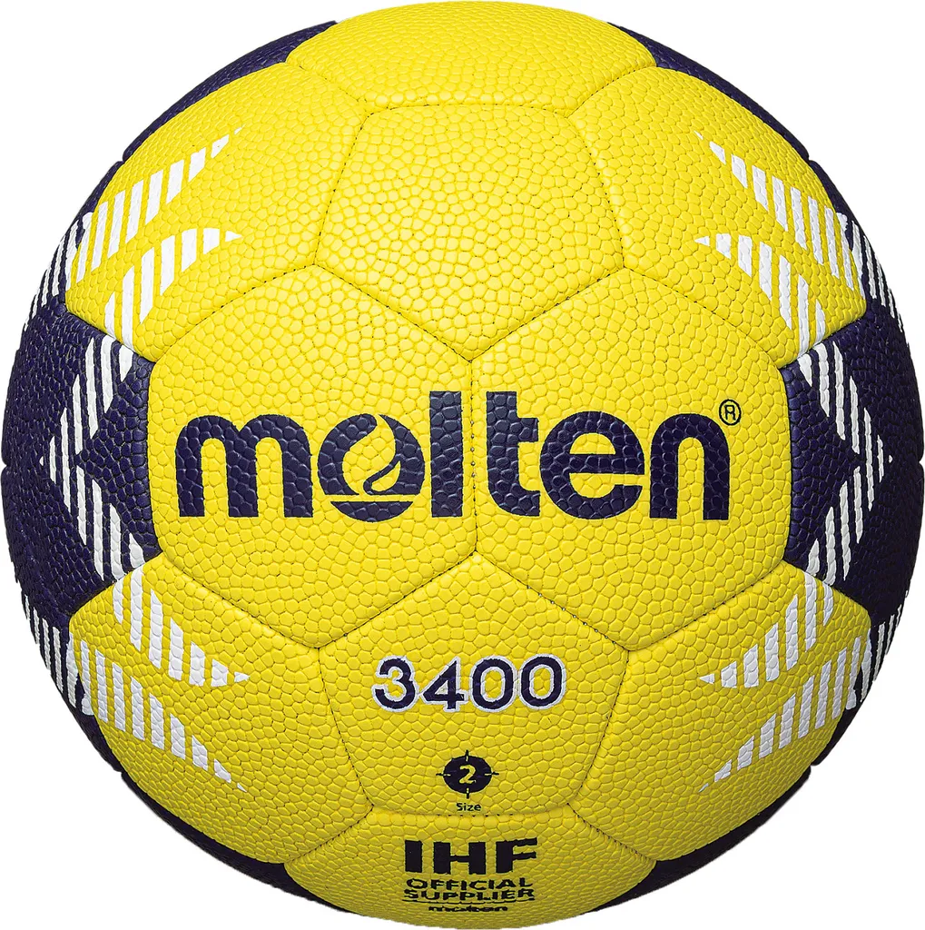 Ballon de Handball Entraînement Molten HA3400 Taille 2 Jaune et Bleu