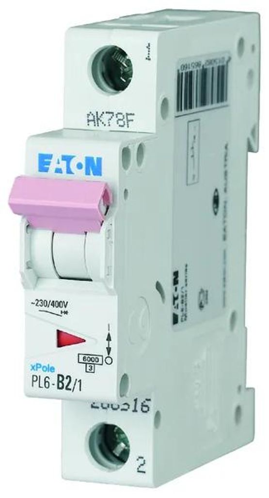 Leitungsschutzschalter 1P C 2A 6kA AC PL6-C2/1 286528 Produktbild 