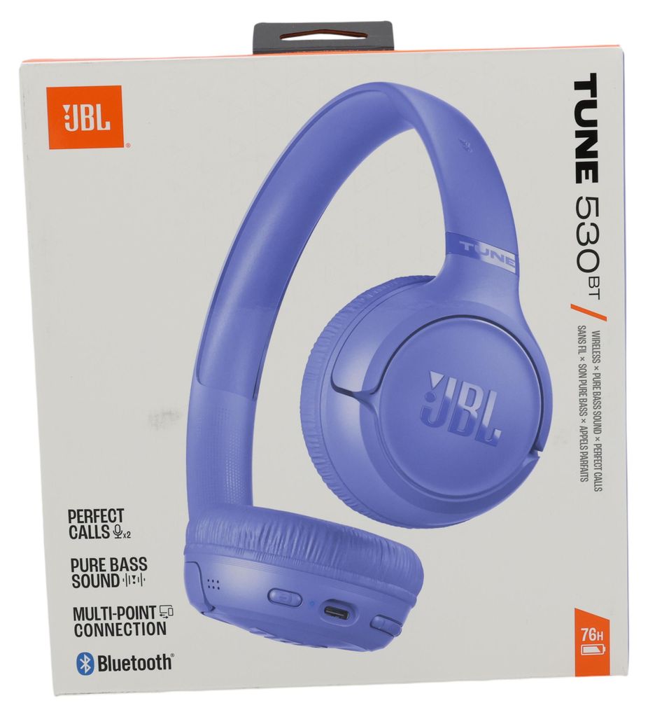 JBL Tune 530BT Wireless Headset – Purple, Bluetooth & Produktbild 