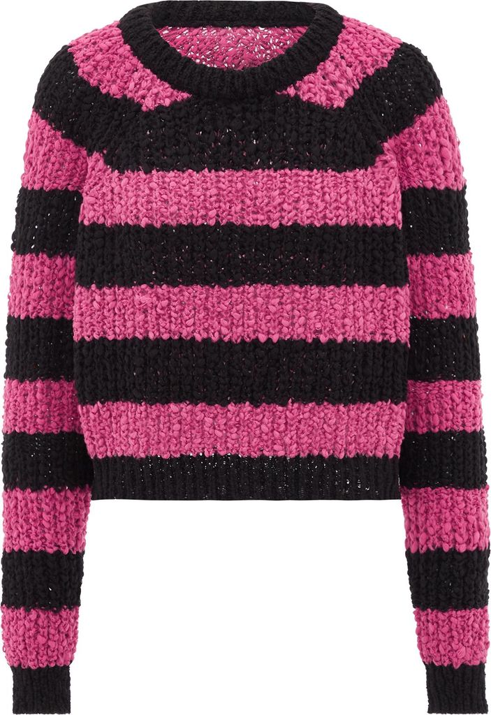LIBBI damen pullover - schwarz pink, XS/S