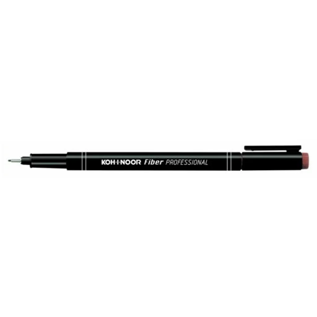 Tracé net sans bavure avec Koh-I-Noor Fiber Professional Fineliner Noir