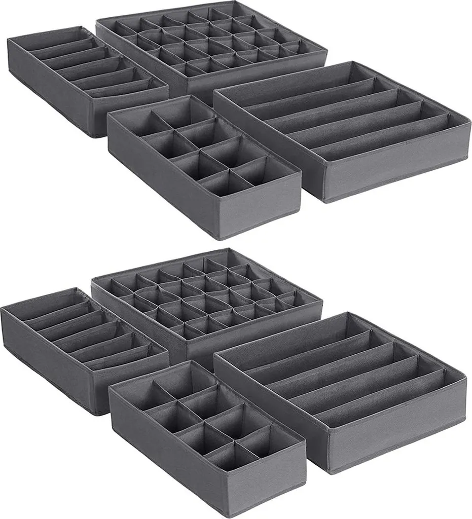 Boîtes de rangement pour sous-vêtements - Gain de place pour armoires