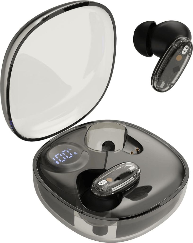 Mars Gaming MHIB2, Bluetooth 5.4 Headset, Immersive Sound, ergonomisches, halbtransparentes und ultra-kompaktes Design, 24 Stunden Spielzeit, kabel...
