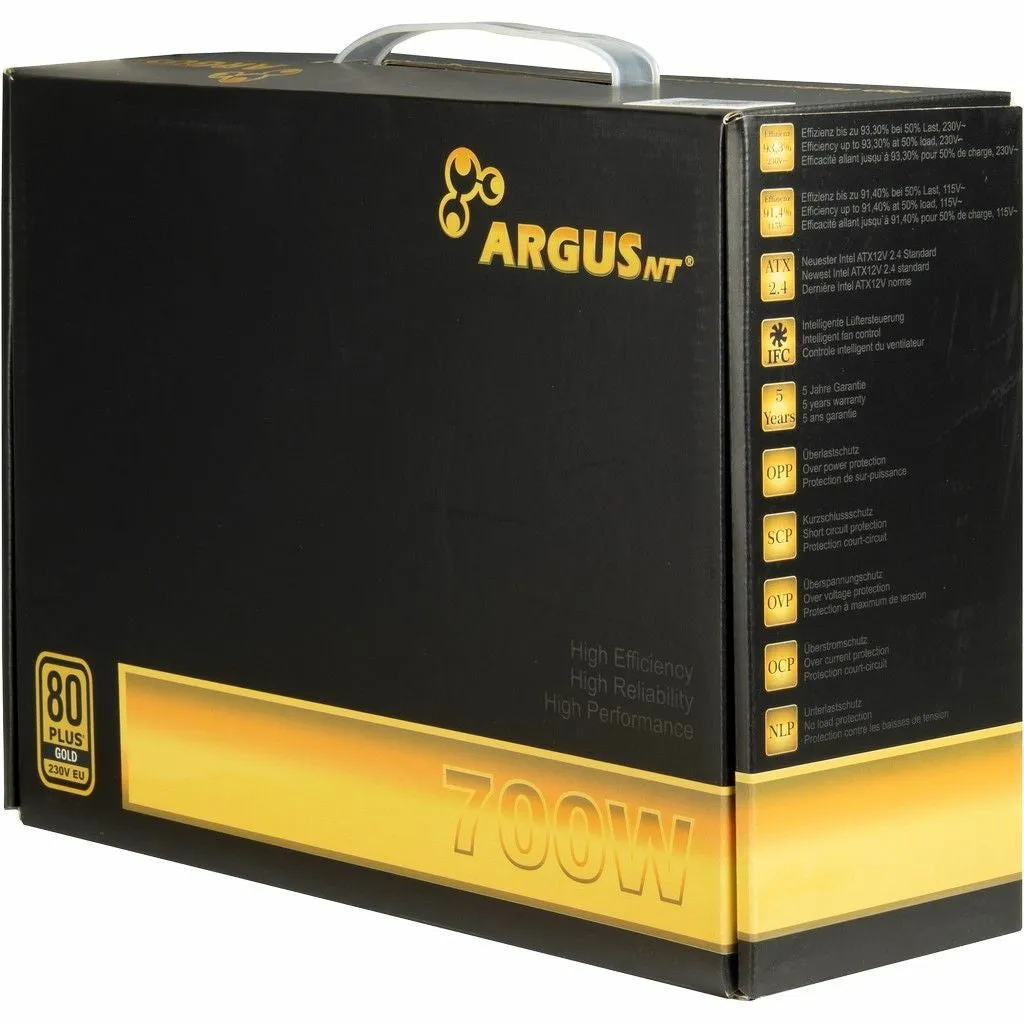 Alimentatore 700W Inter-Tech 88882182 Argus GPS-700 Gold Efficienza - 6