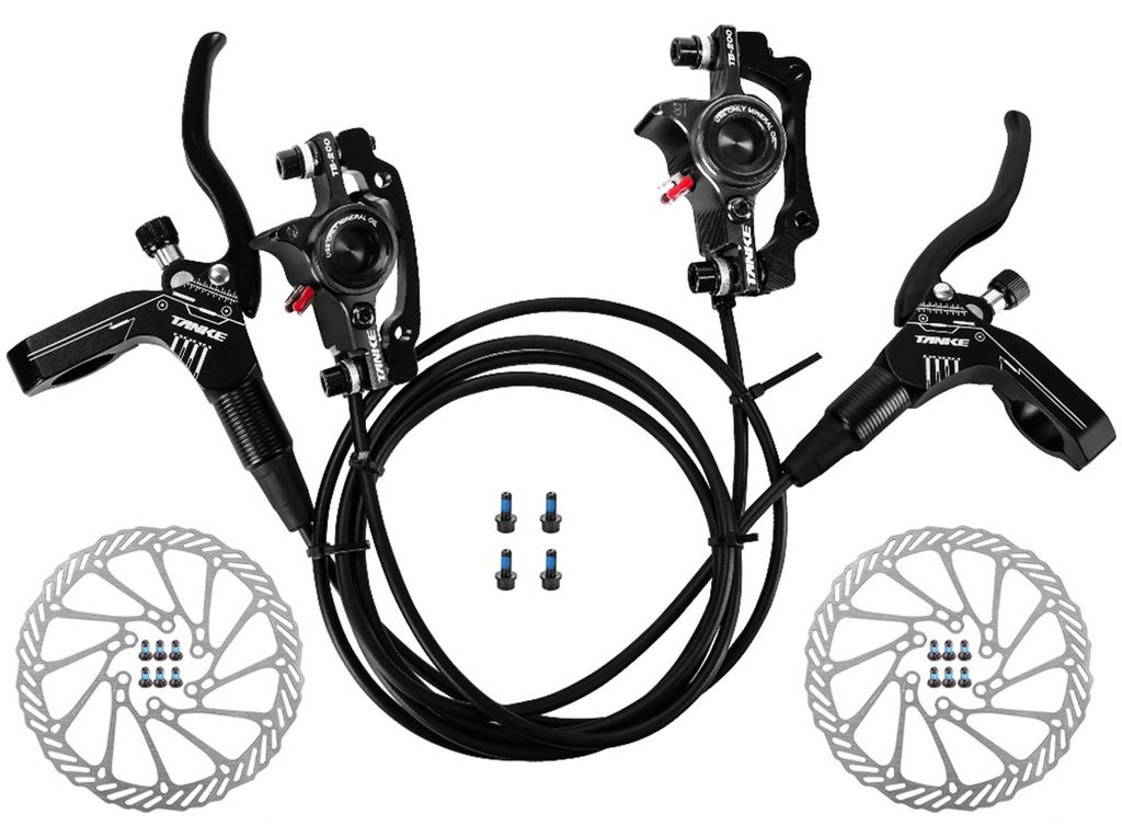 Fahrrad Hydraulische Scheibenbremsen Vorne Hinten Produktbild 