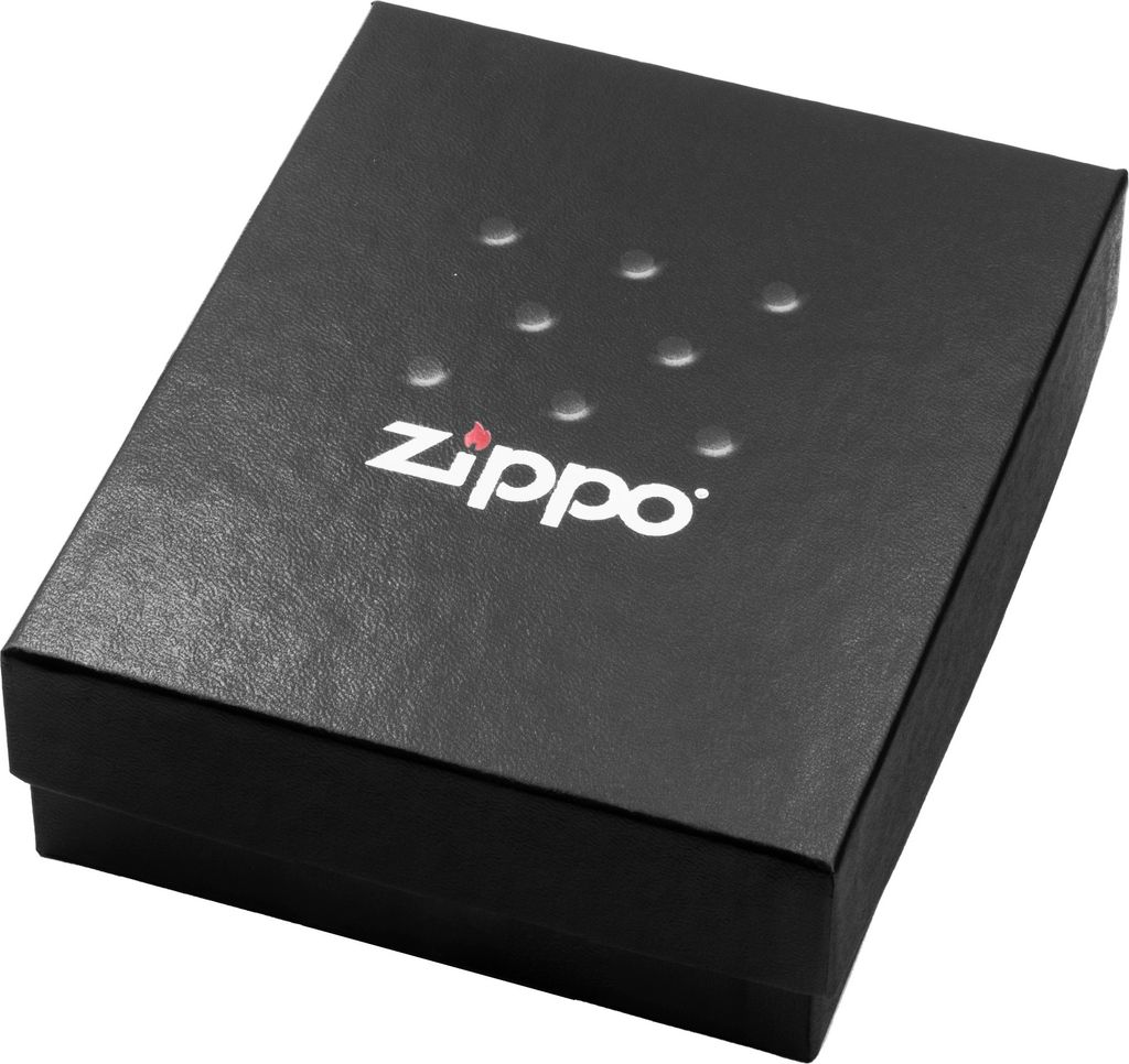 ZIPPO – Gray Dusk - Elefant Tri-Colour, Emblem – Gasoline Windproof Lighter, Refillable, in Gift Box