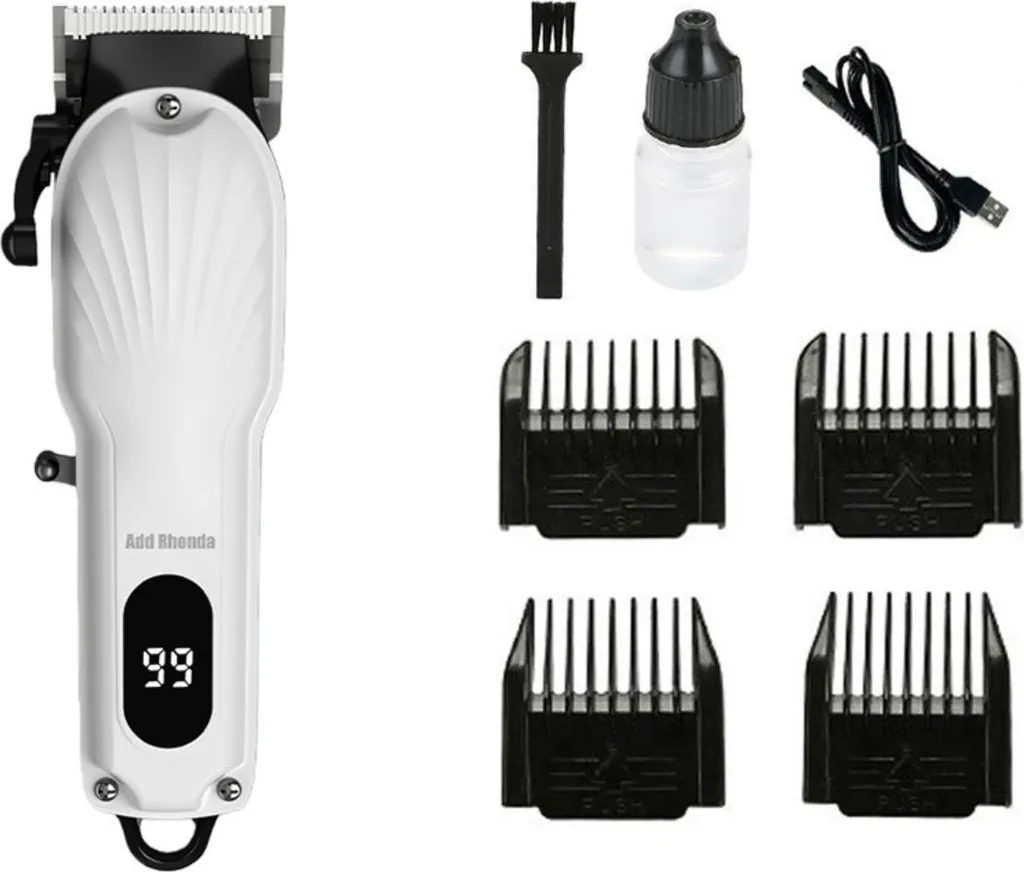 Macchinetta Capelli INF Professionale LCD e Lame in Ceramica Bianca