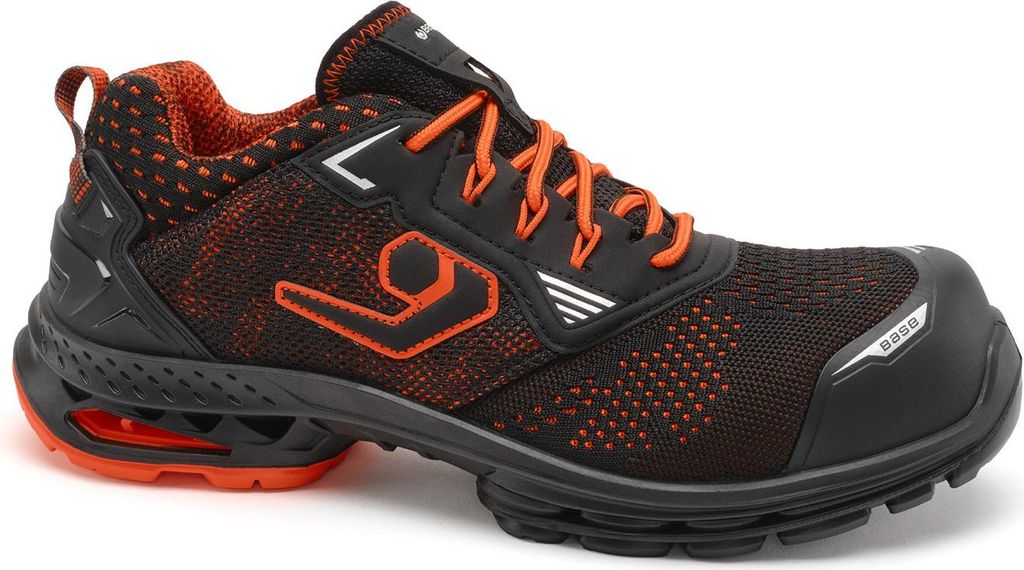 BASE B1704A run at work Sicherheitsschuh Berlin S1PS nach EN ISO 20345:2022 S1PS ESD LG SC FO SR schwarz Größe 45