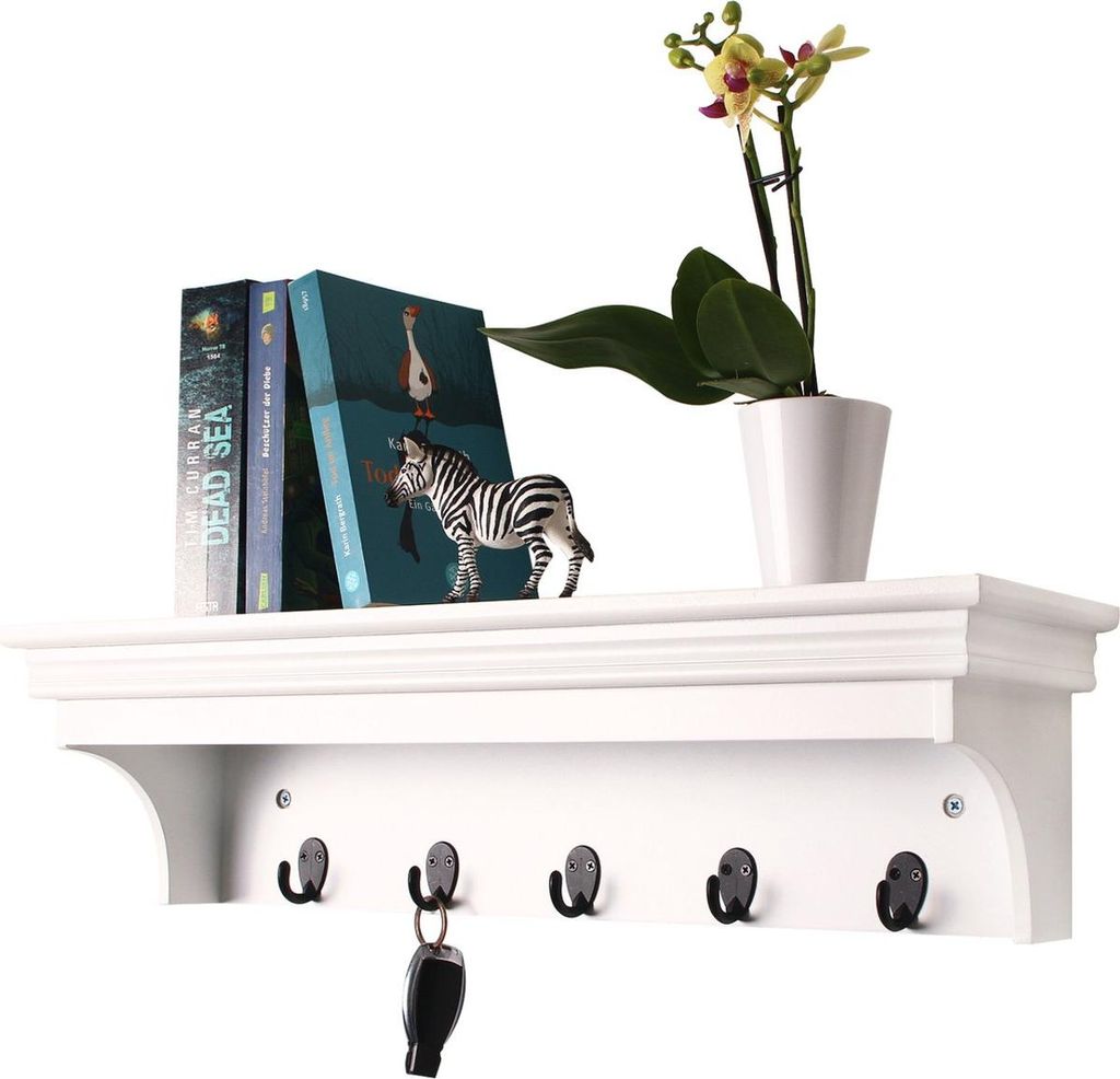 Happyment Wandkapstok Diva – 5 haken – Hangende kapstok – Productafbeelding 