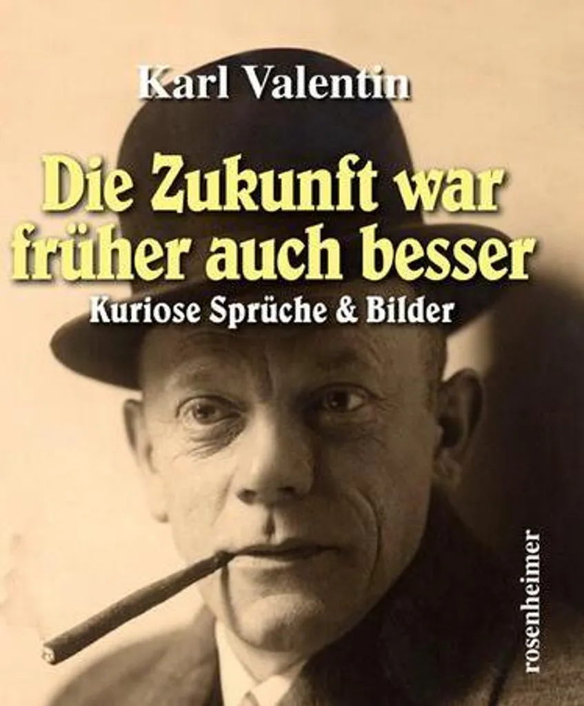 Poster design Die Zukunft war früher auch besser en noir et blanc