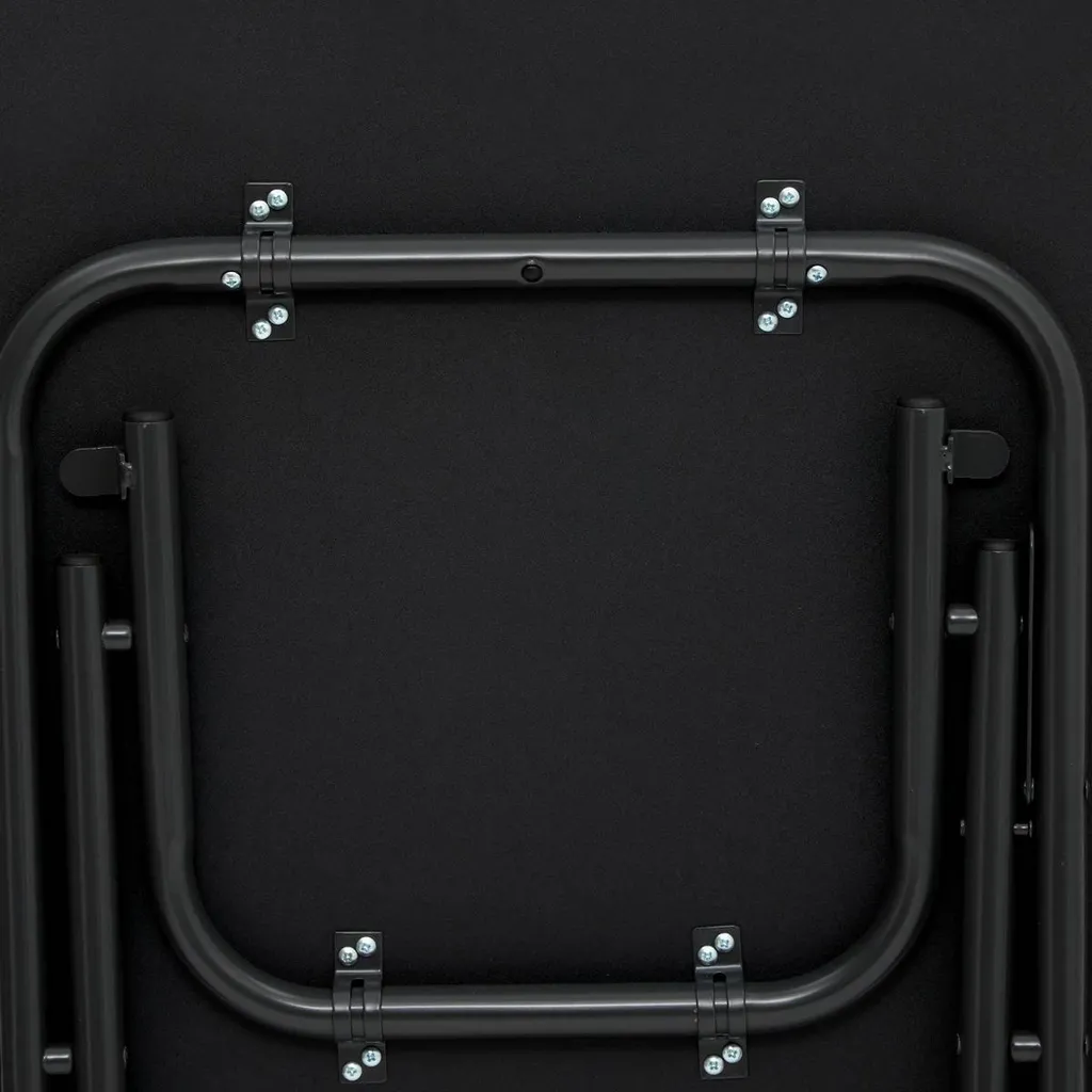 Table pliante compacte 60x60x75cm noire, la solution pour petits salons - 6
