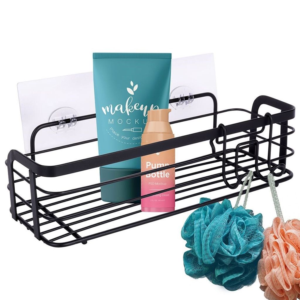 VOSAREA Panier Mural Fil Métallique Blanc Petit Pour Salle De