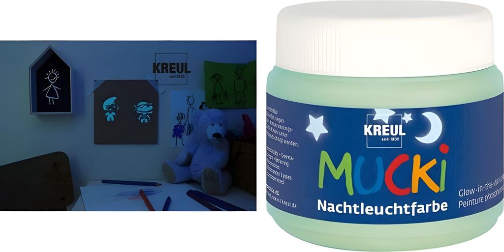 Kreul Mucki Nachtleuchtfarbe 150 ml Produktbild 