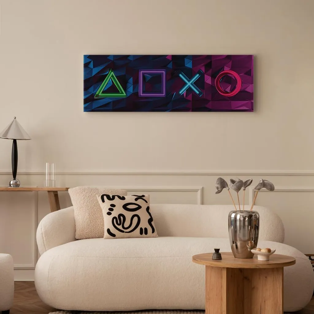 Decorazione Parete Cameretta 150x50 cm - Quadro Simboli i-A-0195-b-a - 4