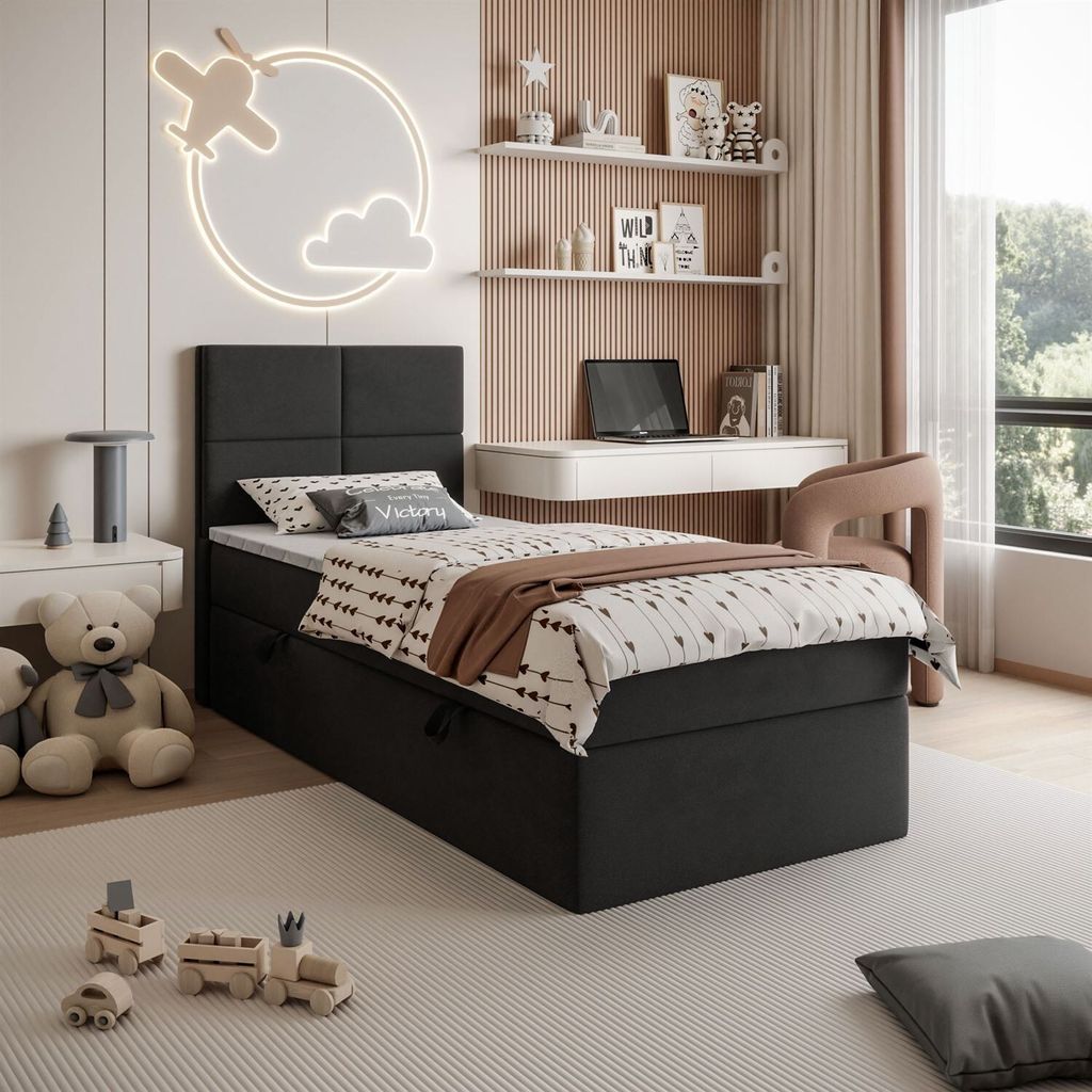 CROSS MINI Kontinentalbett mit Matratze und Topper, 70x200 Jasmine 100