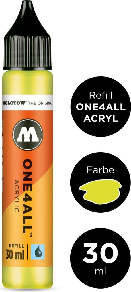 Molotow Nachfüllflasche ONE4ALL ACRYLIC 30ml, Nr. 236, giftgrün