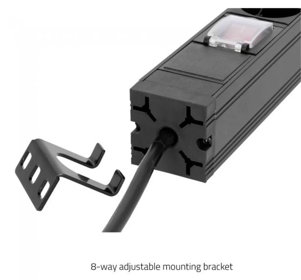 Sécurisez votre rack avec ce bâti de prises 19 pouces 1U 7x interrupteur