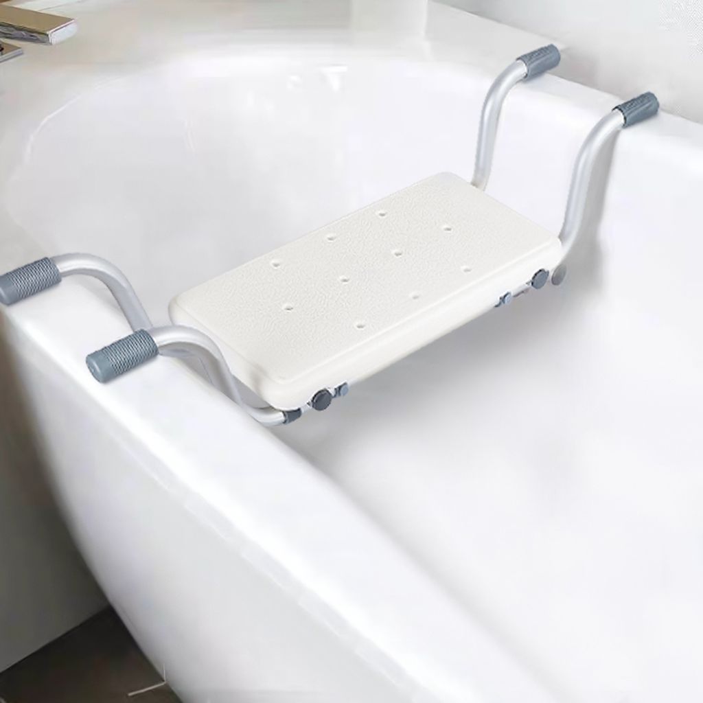Duschhocker Sitzbrett für die Wanne bis 120 kg Badhilfe Badewannensitz Badestuhl Weiß