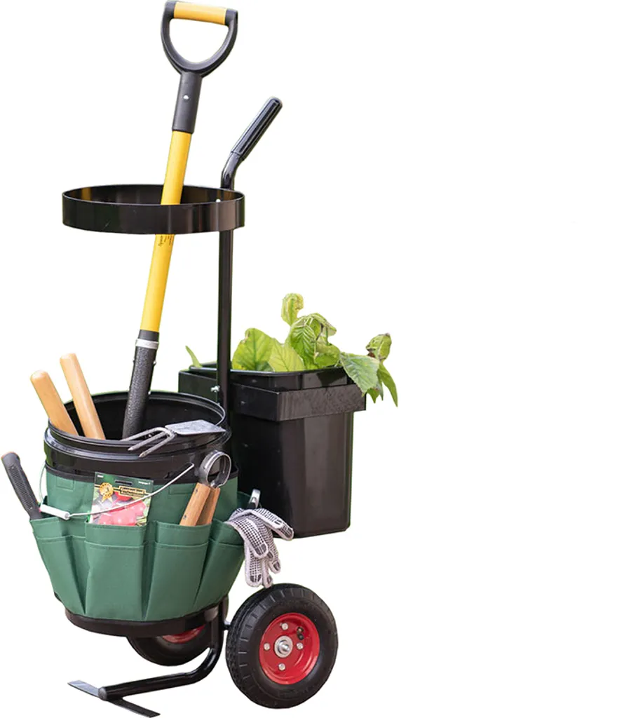 Westmann Chariot de Jardin Universal Métal Noir et Vert 40x56x104 cm