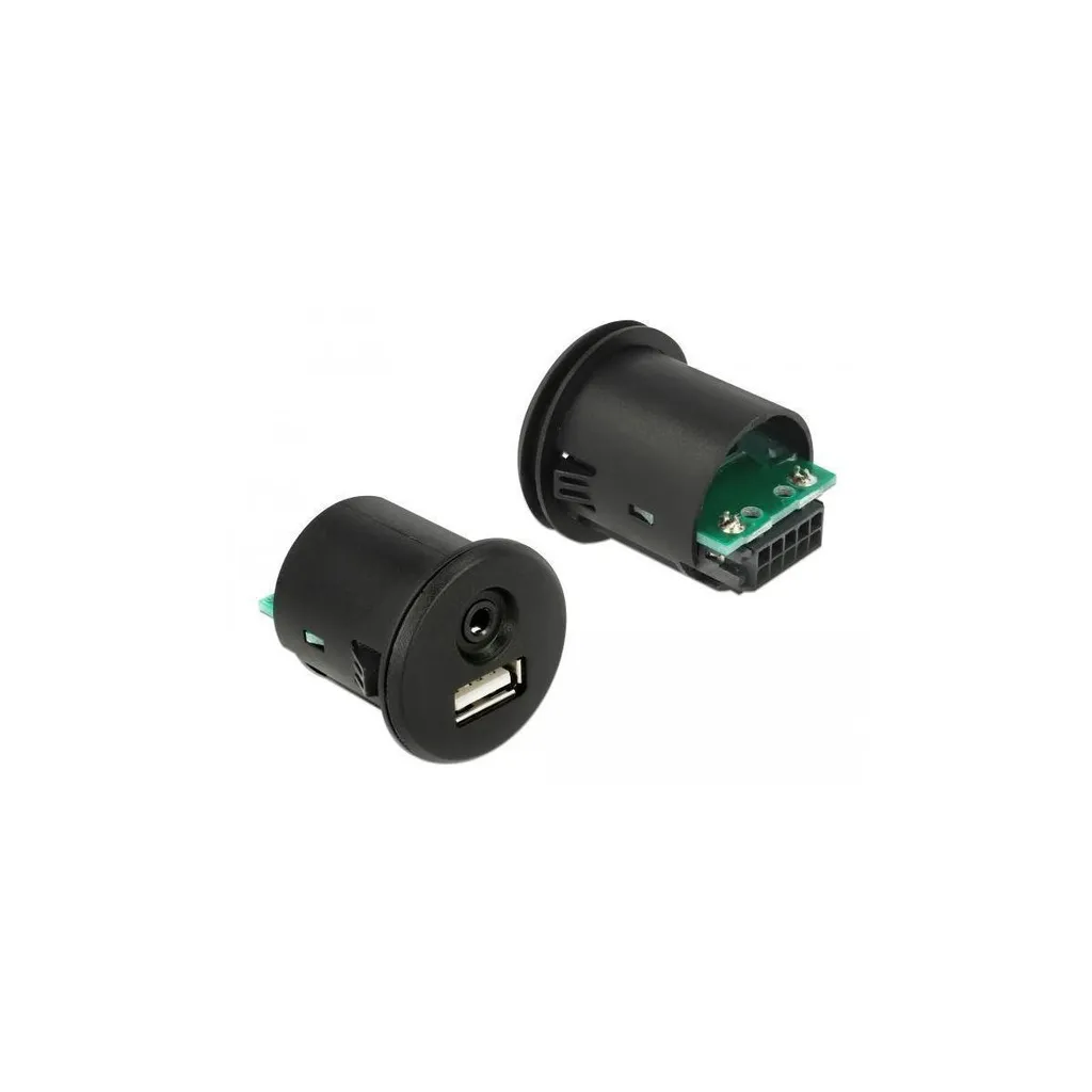 Extension Casque Micro avec USB Delock 85718 pour PC et Console 1,5m