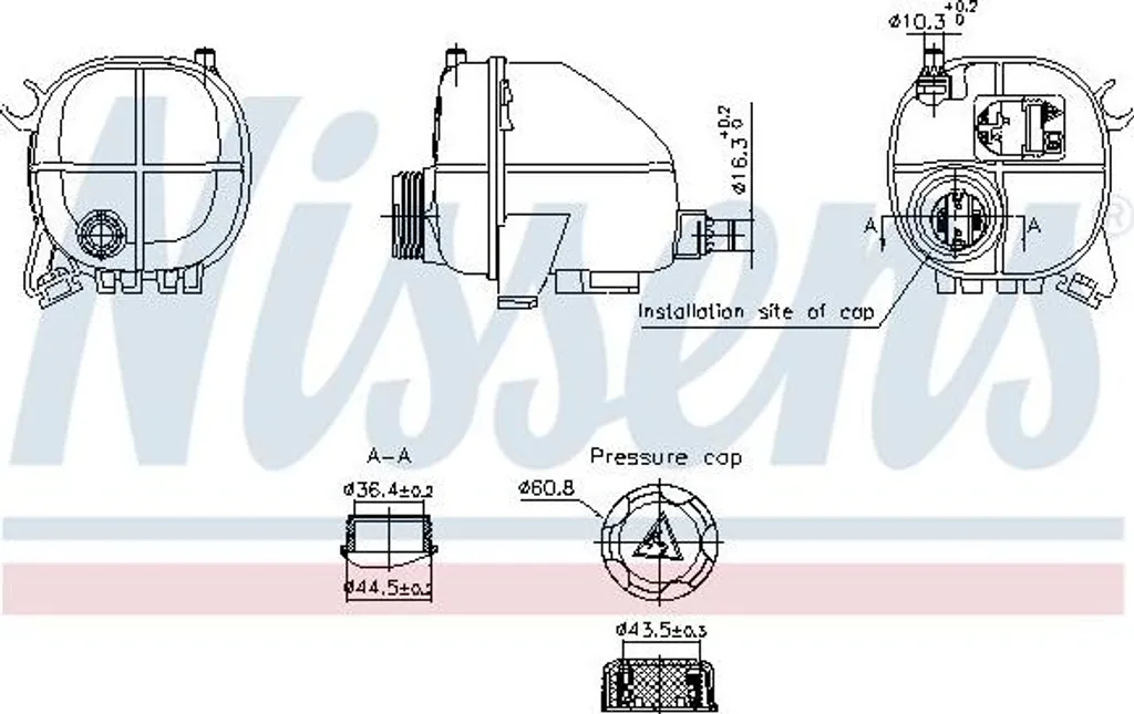 Nissens 996357 Réservoir de Compensation Liquide OE 17138610655 G31