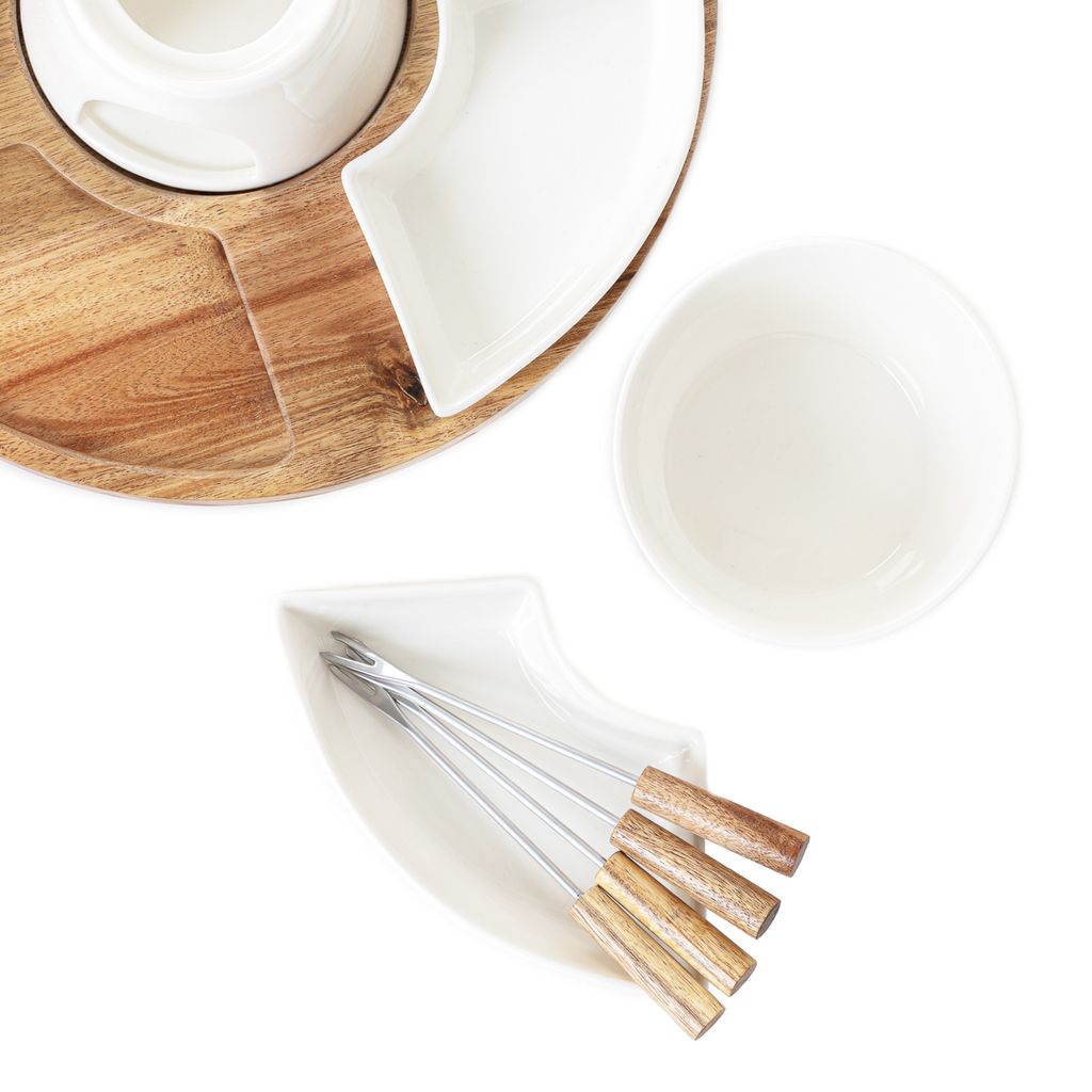 Fondue-Set MOOKA mit drehbarem Boden 27x13 cm Produktbild 6