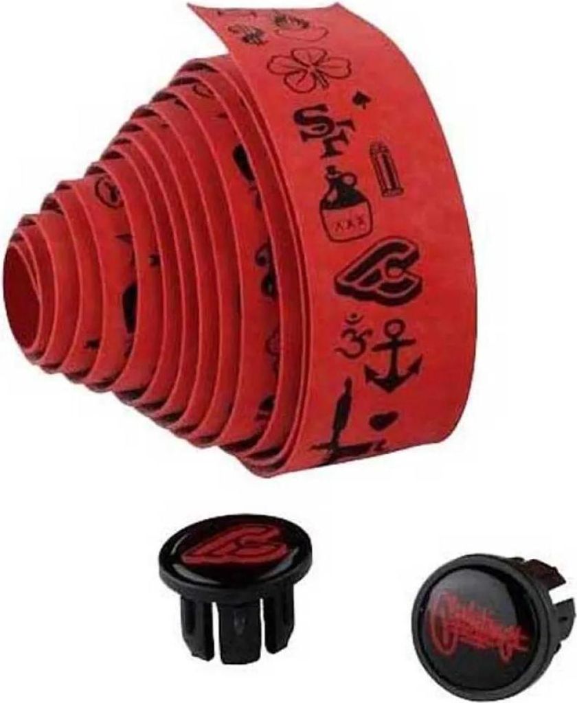 Cinelli Tape Mike Giant Velvet Lenkerband Rot Rot One Size