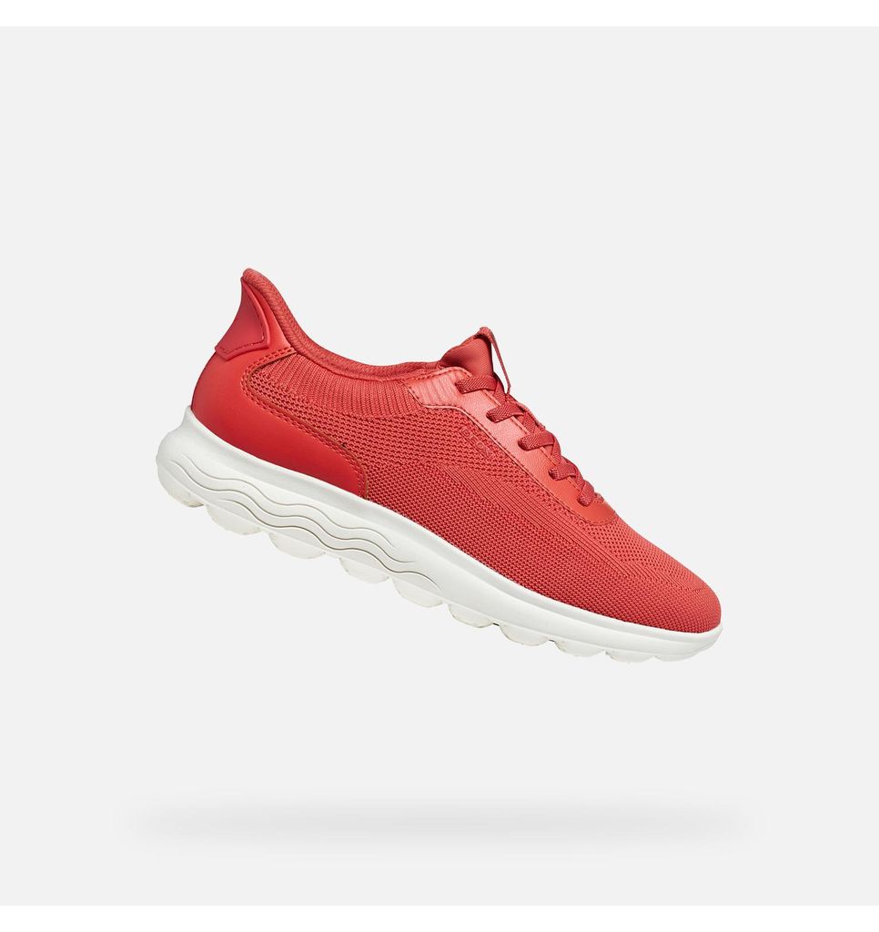 Geox Rote Damen-Sneaker Spherica Plus Fast in 35