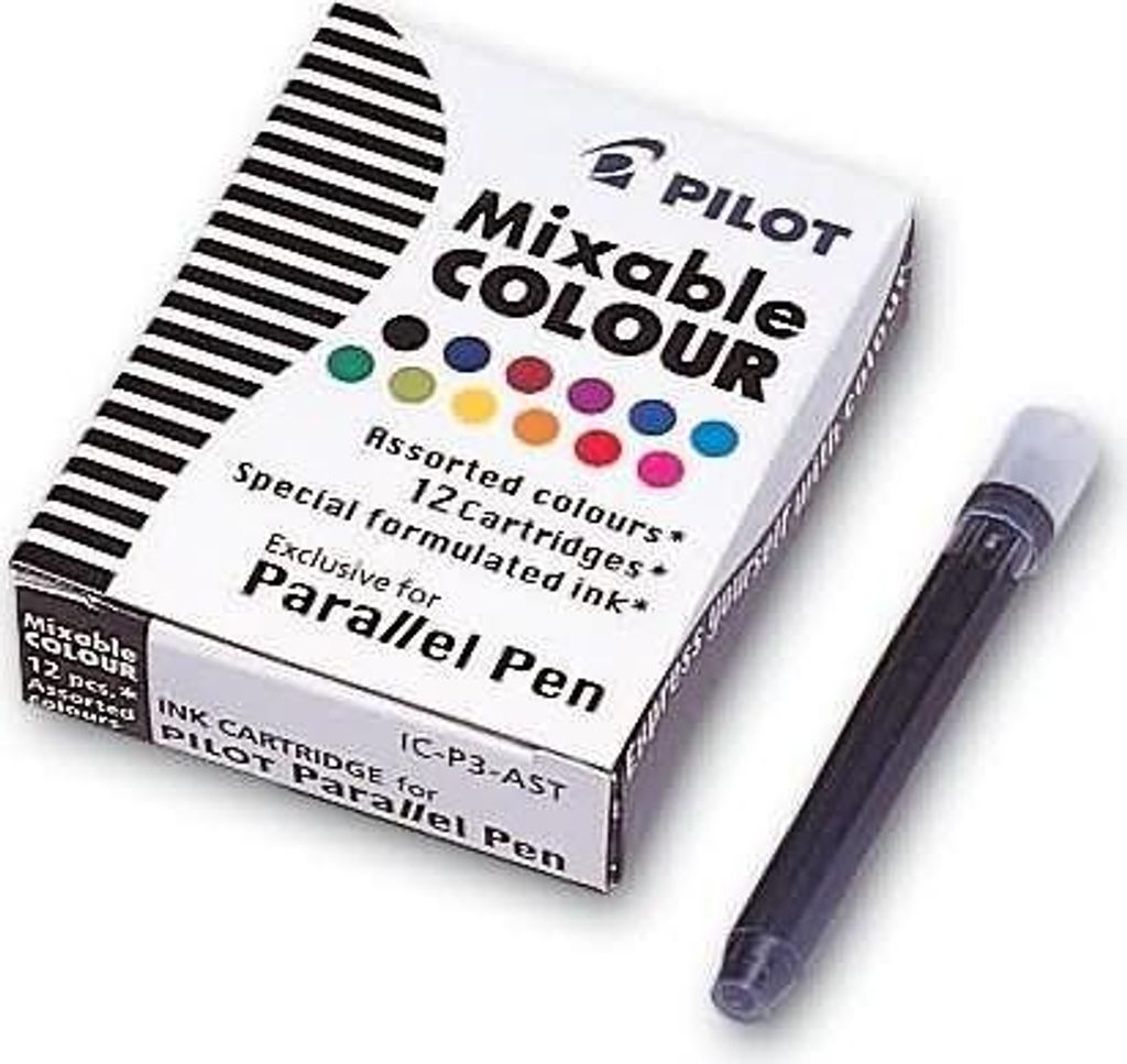 Pilot Parallel Pen, Schwarz, Blau, Braun, Grün, Hellgrün, Produktbild 