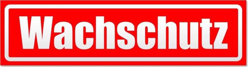 Wachschutz invertiert Magnetschild Schild magnetisch