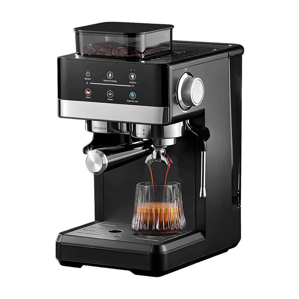 Machine à café Zimilo avec broyeur, 20 bars, écran tactile, Image du produit 
