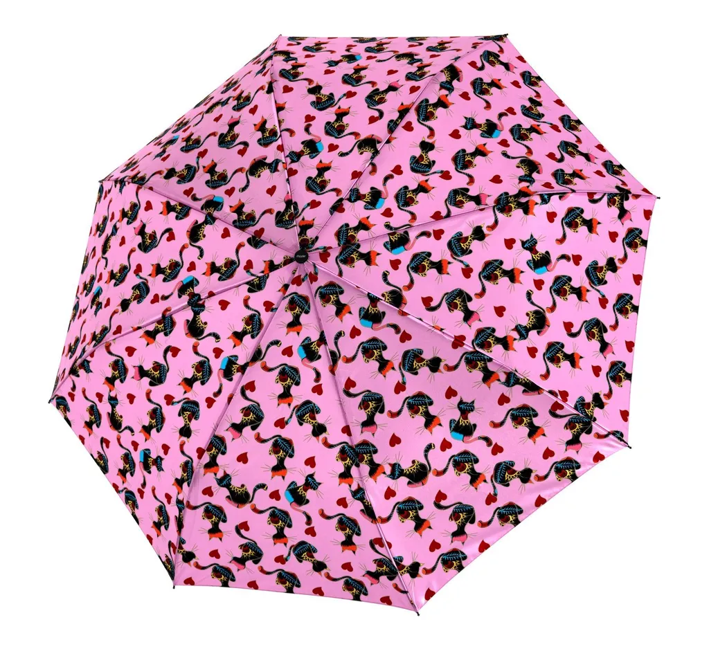 Doppler Ombrello Tascabile Fiber Magic Cat Lover - Robusto e Antivento