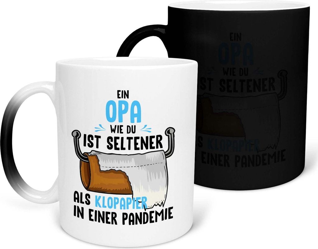 22Feels Zaubertasse Opa Geschenk Geburtstag Grossvater Herrentag Rentner Kaffeetasse Farbwechsel Männer Weihnachten Haferl Grosseltern Geschenkide...