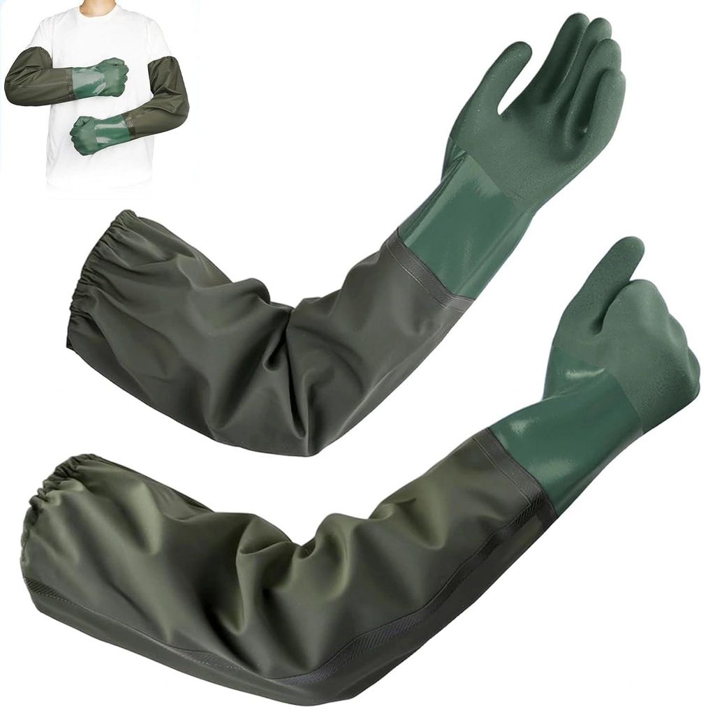 Gartenhandschuh 1 Paar Teichhandschuhe 70 cm, lange Produktbild 