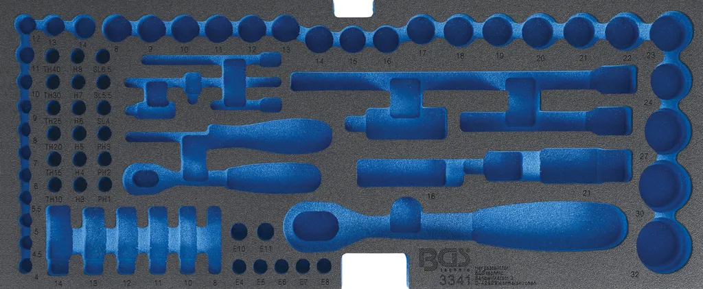 Insert en mousse vide BGS 3341 : fini le désordre dans votre art 3312