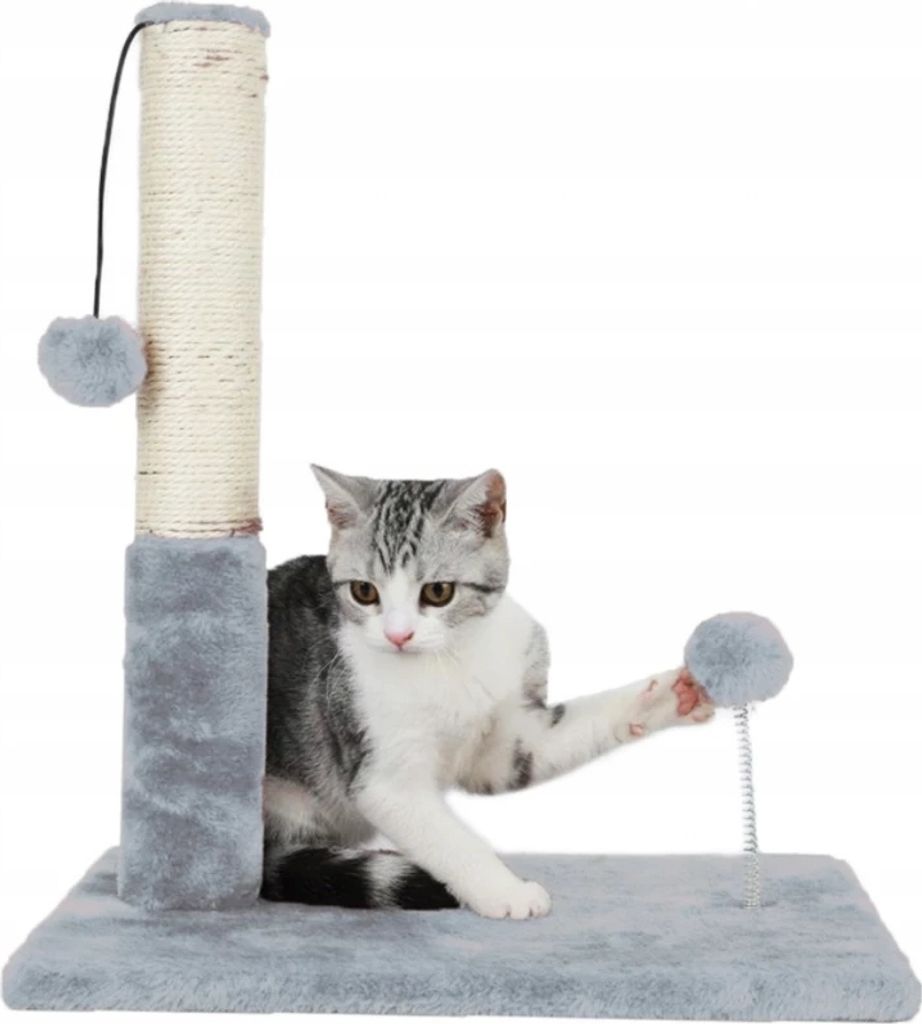 PETSTORY Kratzbaum Sisal & Spielzeug für Katzen