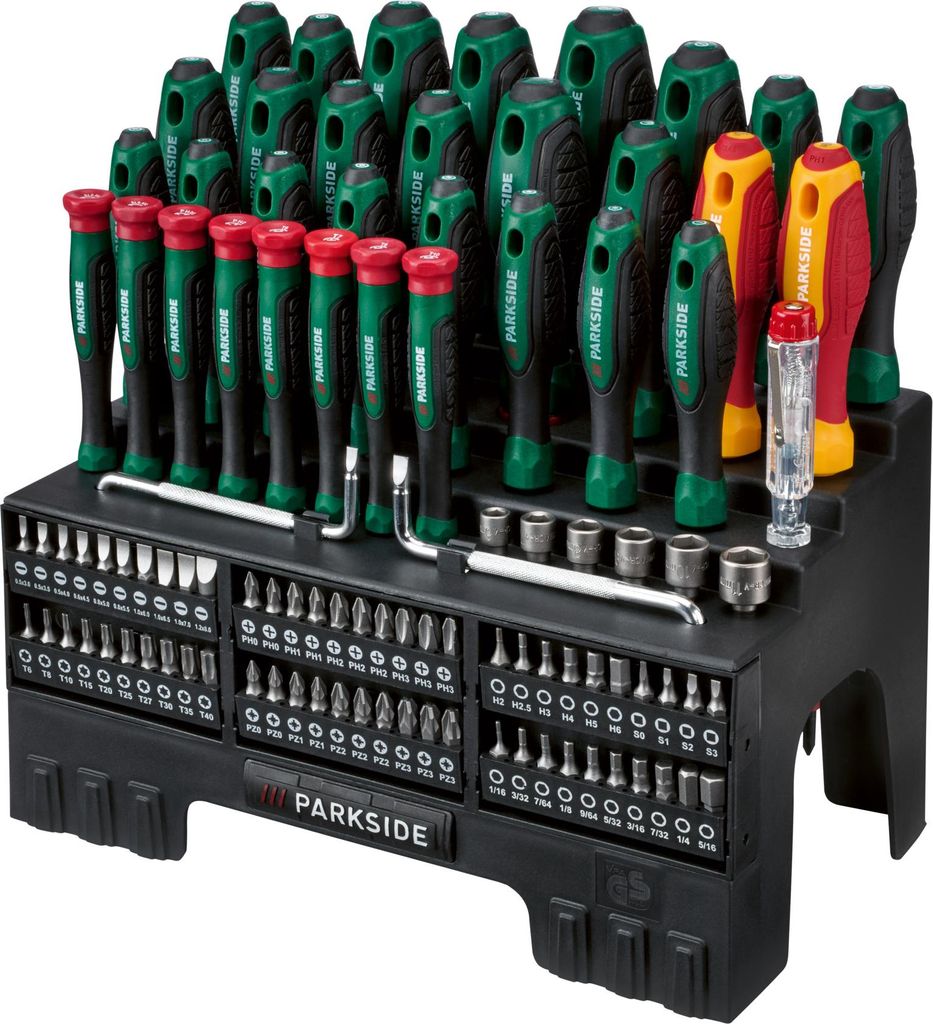 PARKSIDE® Schraubendreher- und Bit-Set, 101-teilig Produktbild 