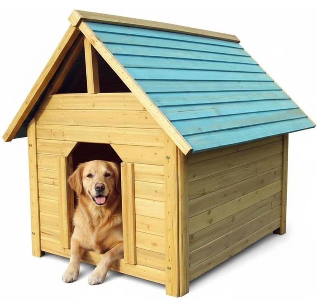 Mucola Hundehütte Outdoor 95CM wetterfest Hundekäfig Holz Produktbild 