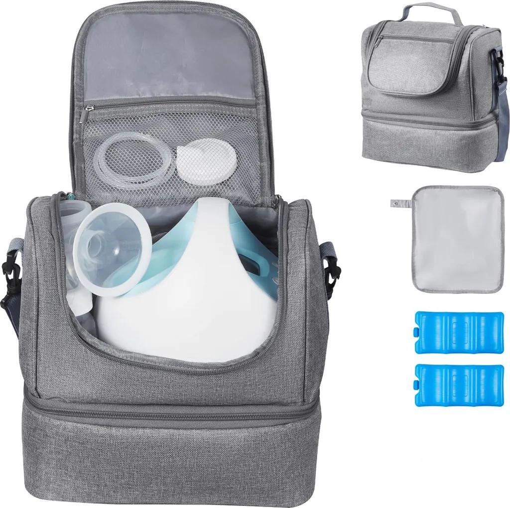 Sac Tire-lait pour Travail et Voyage Gris Idéal Conservation Lait