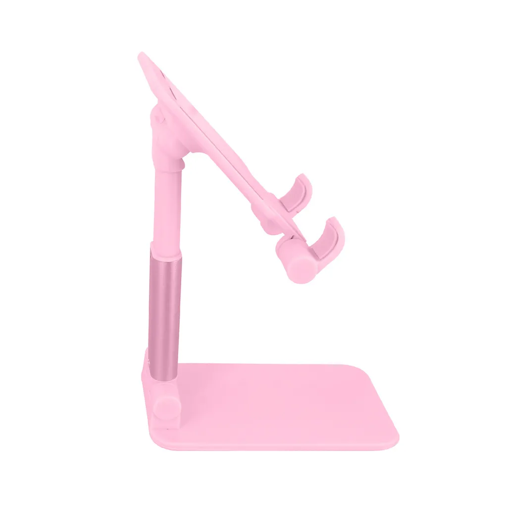 Mini Stand Smartphone Alluminio Rosa | Supporto Regolabile Ufficio