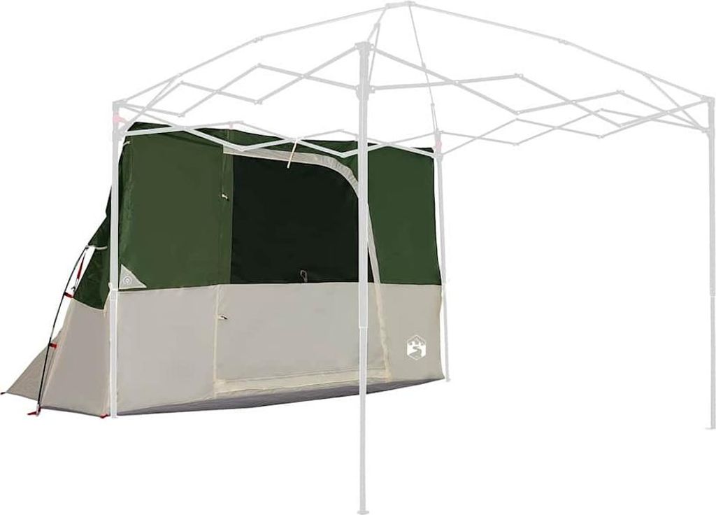 vidaXL Innenzelt mit Dach mit Speicher Grün 280 x 220 x 176 cm Taft