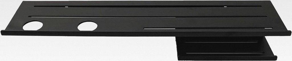 Premium Duschablage ohne Bohren mit Spender im Set Wall of Fame (Tiefschwarz ohne Flaschen)