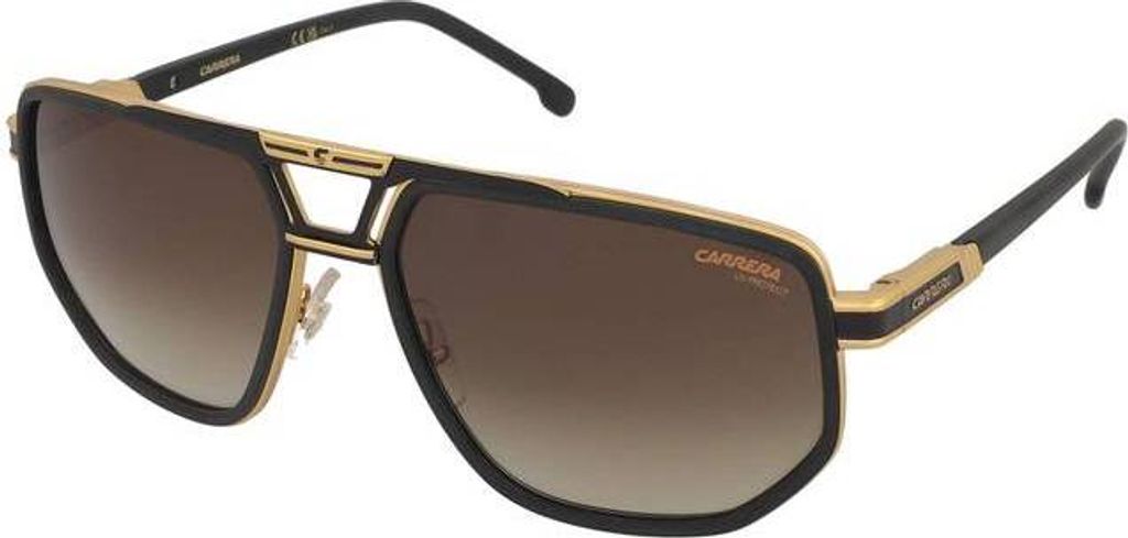 Carrera CARRERA 1072/S MATTE BLACK GOLD/BLACK BROWN GREEN 61/17/145 Herrenbrillen Sonnenbrillen