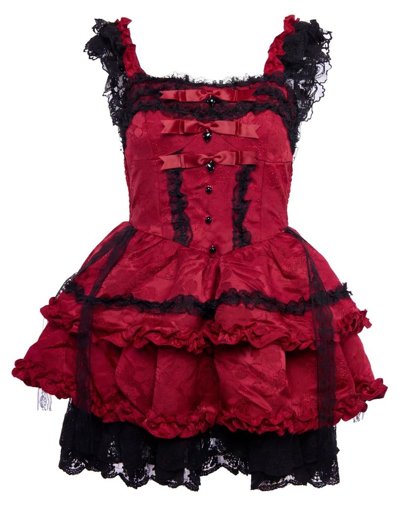 Robe pour femme ALZETTE - rouge, taille XXS Image du produit 