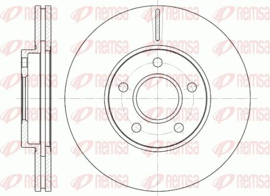 Disque de Frein pour Entretien Ford Transit et Tourneo REMSA 6662