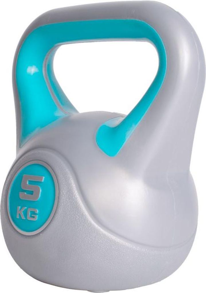 GORILLA SPORTS Kettlebell - 5kg Gewichte, Kunststoff - Kugelhantel, Schwunghantel, Kugelgewicht, Rundgewicht, Krafttraining