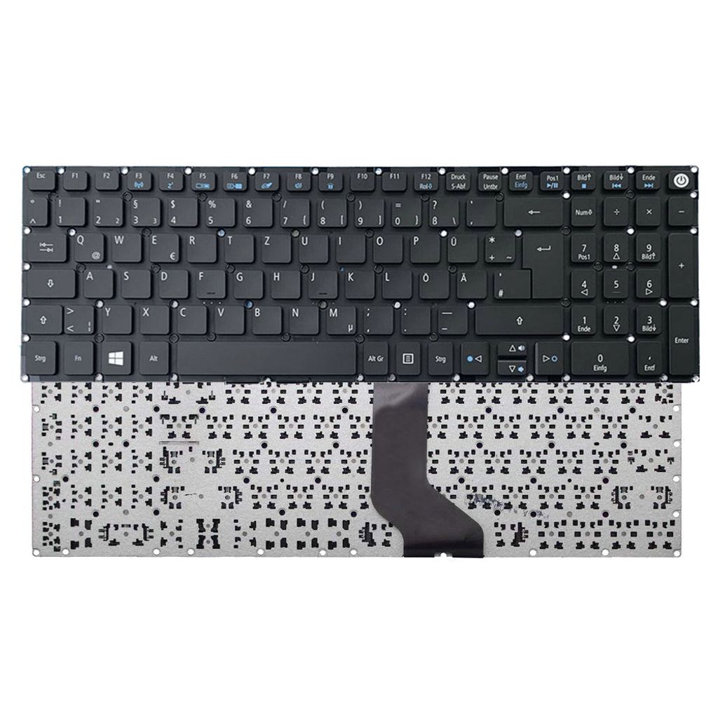 Top Case schwarz Aspire ES1-572 Serie Original Acer Tastatur deutsch DE 